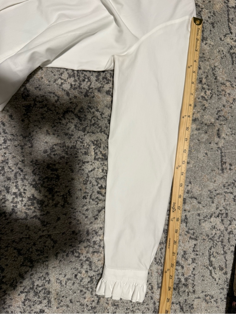 Brooks Brothers 346 White Ruffled Button-Front Blouse - Picture 9 of 10